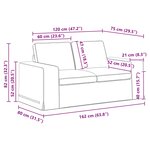 vidaXL Canapé Taupe 162 x 80 x 82 cm tissu