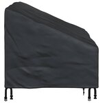 vidaXL Housse de banc de jardin Noir 130 x 95 x 40 / 80 cm Tissu 420D