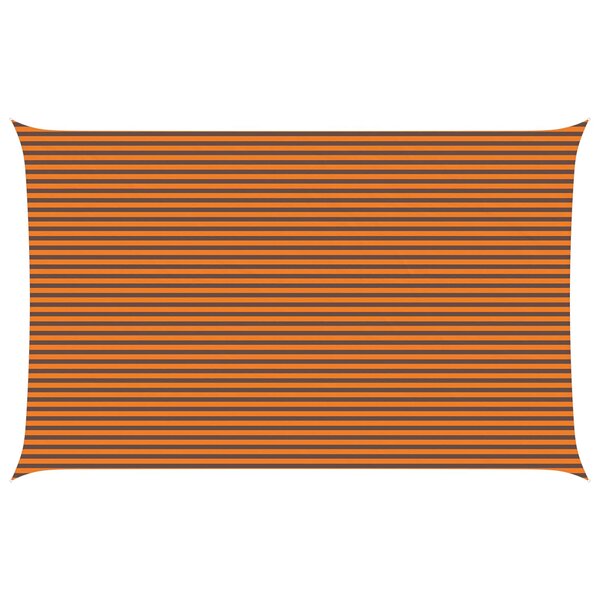 vidaXL Voile d'ombre Orange et marron 5 x 8 m 100   polyester Oxford