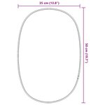 vidaXL Miroir mural Doré 50x35 cm