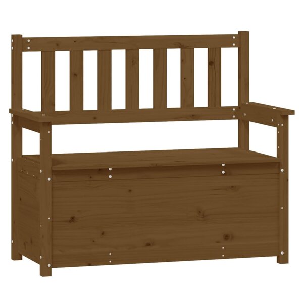 vidaXL Banc Marron miel 112 5x51 5x96 5 cm Bois de pin massif
