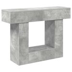 vidaXL Gris Béton 101 x 30 x 74 cm