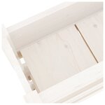 vidaXL Jardinière Blanc 77x25x104 5 cm Bois massif de pin