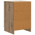 vidaXL Cabinet de chevet avec tiroir Chêne artisanal 43 x 41 x 63 5 cm