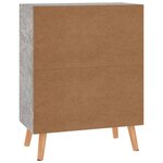 vidaXL Buffet gris béton 60x30x72 cm bois d'ingénierie