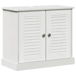 vidaXL Ensemble de mobilier de salle de bain VIGO 5 Pièces Marron