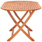 vidaXL Mobilier à dîner de jardin 7 Pièces Bois d'eucalyptus et textilène