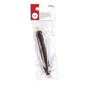 Fil floral 0 50 mm bobine en bois Marron foncé 100g