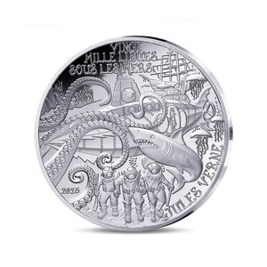 L'Art de la Plume – Vingt mille lieues sous les mers - Monnaie de 10€ Argent