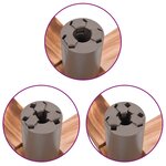 vidaXL Support de sapin de Noël 54x54x16 cm