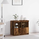 vidaXL Buffet Marron 81 x 37 x 67 cm Bois d'ingénierie
