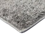 Vidaxl tapis à poils longs 120 x 170 cm gris