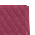 vidaXL Chaises à manger lot de 4 Rouge bordeaux Velours