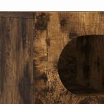 vidaXL Meuble TV Chêne fumé 100 x 35 x 40 cm Bois d'ingénierie