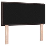 vidaXL Têtière LED Design Lignes Marron Foncé 90 cm Tissu
