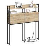 vidaXL Tête de lit avec étagère Chêne sonoma 80 cm Bois d'ingénierie