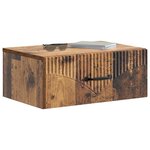 vidaXL Cabinet de chevet mural 2 Pièces Bois ancien 49 x 34 5 x 20 cm