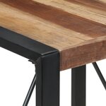 vidaXL Table à manger 80x80x75 cm bois massif
