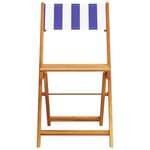 vidaXL Chaises de jardin pliantes lot de 6 tissu et bois massif