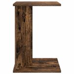 vidaXL Table d'appoint Chêne fumé 35 x 25 x 50 cm Bois d'ingénierie