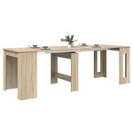 vidaXL Table à dîner 240 x 85 x 75 cm Bois d'ingénierie Chêne Sonoma