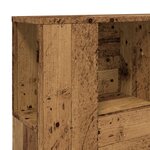 vidaXL Armoire de tête de lit vieux bois 120x19x104 5 cm