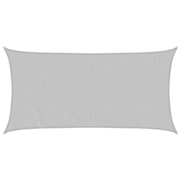 vidaXL Voile d'ombrage gris clair 4x2 m 100  polyester oxford