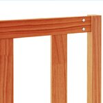 vidaXL Tête de lit cire marron 140 cm bois massif de pin