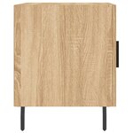 vidaXL Tables de chevet 2 Pièces chêne sonoma 40x40x50 cm bois ingénierie