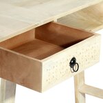 vidaXL Table console 110 x 35 x 76 cm Bois de manguier massif