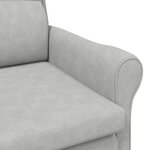 vidaXL fauteuil Gris clair 76 x 94 x 102 cm Microfibre