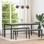 vidaXL banc Gris Sonoma 160 x 35 x 45 cm Bois d'ingénierie