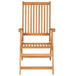 Vidaxl chaises de jardin 4 pièces avec coussins crème bois de teck massif