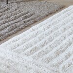Tapis gris en laine avec reliefs ondulés - 170 x 240 cm