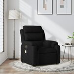 vidaXL Fauteuil de massage inclinable noir tissu