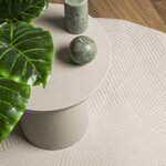 vidaXL Tapis IZA poils courts style scandinave crème Ø 120 cm