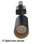 Cadre à spot dore pour spot led sur rail 6w 38° monophasé - doré - silamp