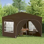 vidaXL Tente de fête pop-up 290 x 290 x 245 cm Taupe
