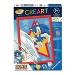 CreArt Peinture au numero Sonic a l aventure