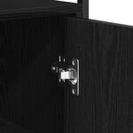 Armoire murale vidaXL Chêne noir 69 5x34x90 cm Bois reconstitué