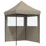 vidaXL Tente de fête 200 x 200 x 306 cm Taupe Tissu Oxford