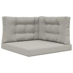 vidaXL Coussin de canapé d'extérieur Polyester Gris 80 x 80 cm