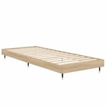 vidaXL Cadre de lit sans matelas chêne sonoma 75x190 cm