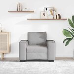 vidaXL Canapé Fauteuil Gris Nuage 100x78x84 cm Tissu