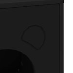 vidaXL Maison pour chat Noir 42 5 x 40 x 53 cm Bois d'ingénierie