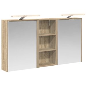 vidaXL Ensemble de Meubles de Salle de Bain 3 Pièces 116 x 16 x 62 5 cm