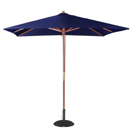 Parasol professionnel de terrasse carré de 2 5 m bleu marine - bolero -  - polyester 2500x2730mm