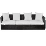 vidaXL Transat Marron 200 x 60 x 58 cm polyrotin