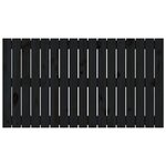 vidaXL Tête de lit murale Noir 108x3x60 cm Bois massif de pin