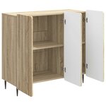vidaXL Buffet Chêne Sonoma 89 x 34 5 x 82 cm Bois d'ingénierie